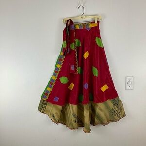 Reversible Maxi Wrap Skirt